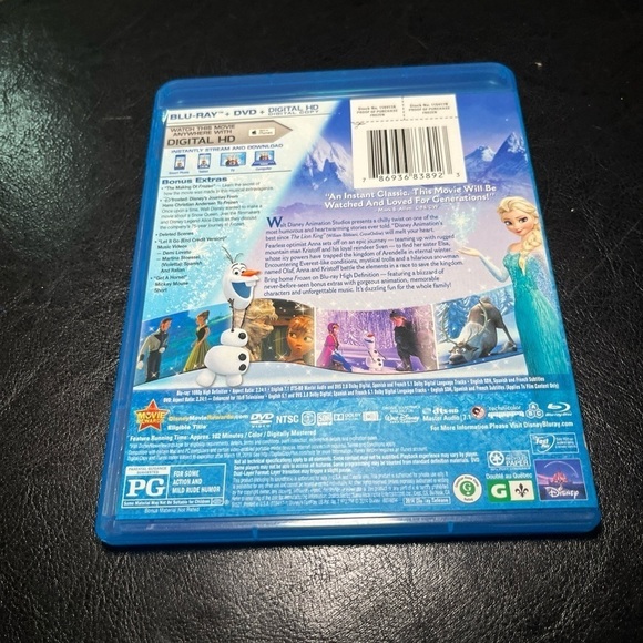 Frozen movie Blu-ray DVD - Picture 2 of 6